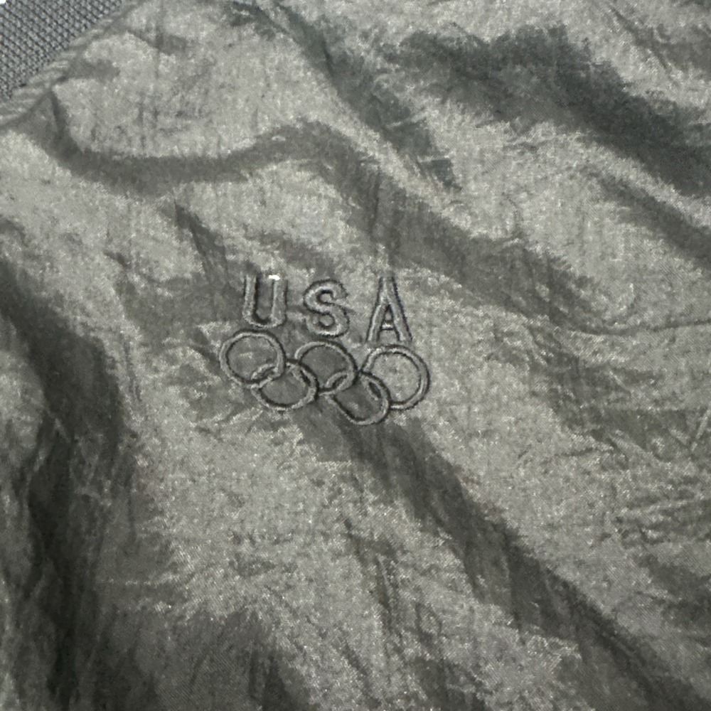 Vtg Team USA Olympics JCPenney Pullover Windbreaker Women's‎ Petite Small Black - Picture 2 of 9